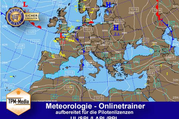 OnlineTrainer Meteorologie für VFR-Piloten {{geeignet für PPL/LAPL/SPL/UL}}